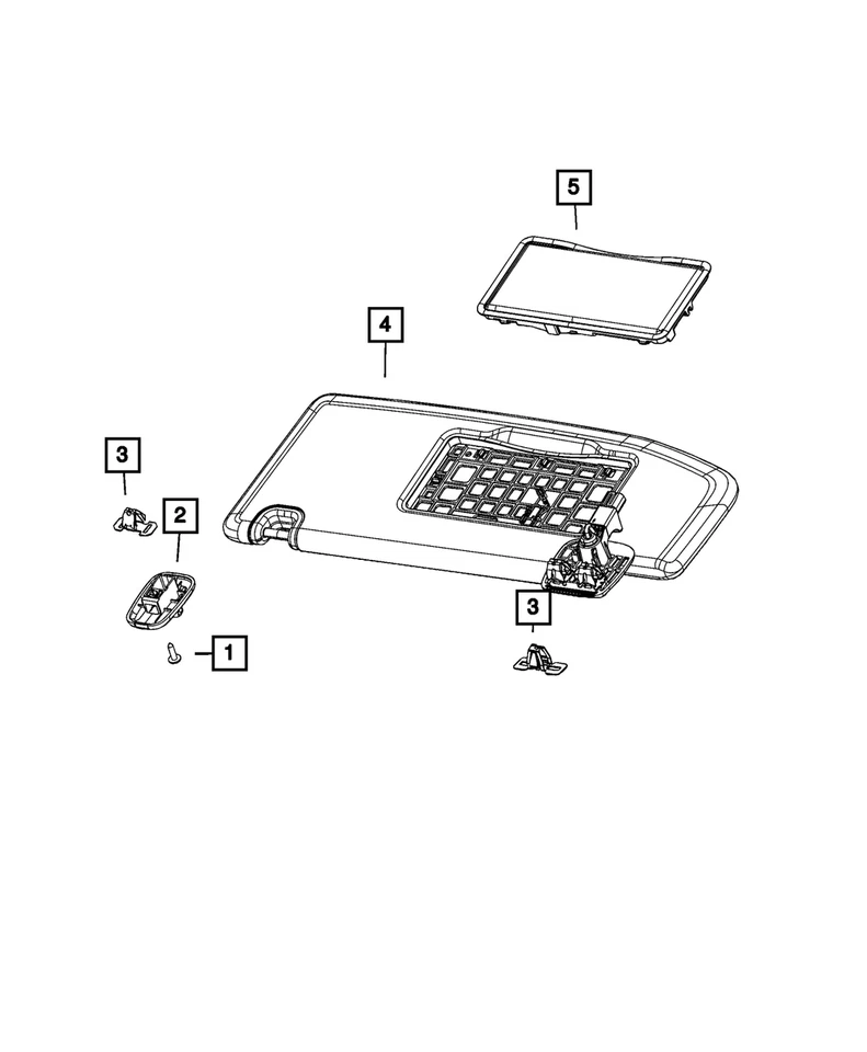 Visera izquierda Mopar original 6MN45SA5AF Foto 1 de 1
