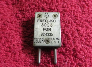 8025 KC kHz FT-243 Ham Radio Crystal TESTED - Afbeelding 1 van 3