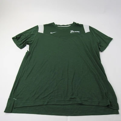 Tulane Green Wave Nike Short Sleeve Shirt Men's Dark Green/White New - Image 1 of 4