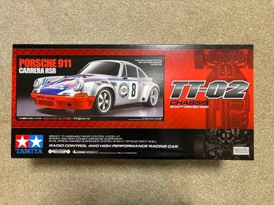 Porsche 911 Carrera Tamiya 1/10 RC No.571 RSR TT-02 Chassis On-Road 58571 - Image 1 of 3