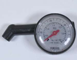 RARE Vtg YAMAHA Shock Air Fork Tire Pressure Gauge 0-40 psi OEM Original - Bild 1 von 5