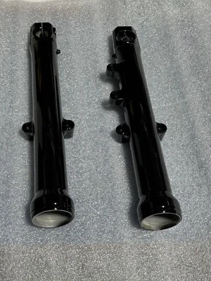 Harley 2000-07 G590 Sportster 45921-00 NEGRO BRILLANTE horquilla patas deslizador intercambio Foto 1 de 4