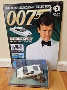 1/43 JAMES BOND 007 CAR COLLECTION - LOTUS ESPRIT THE SPY WHO LOVED ME + MAG #3