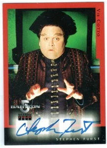 BABYLON 5 1998 SKYBOX SEASON 4 A3 STEPHEN FURST AS VIR COTTO AUTOGRAPH d. 2017 - Picture 1 of 2