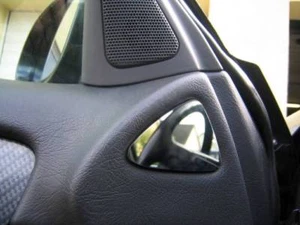 D Chrom Rahmen Blende für Tür / Mercedes W208 Edelstahl poliert - 2 Blenden - Picture 1 of 3