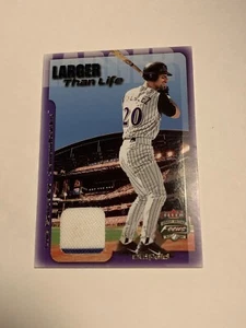 2002 Fleer Focus Jersey Edition Larger than Life Jerseys Luis Gonzalez Relic  - Picture 1 of 2