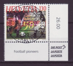 Schweiz 2004 Mi. 1865 UEFA Fußballverband zentr. Vollstempel ESST Eckrand s231 - Picture 1 of 1
