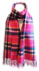 New D Y Buffalo Plaid Winter "SOFTER THAN CASHMERE " Scarf Multi-Color / Red