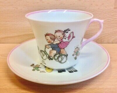 Shelley Dorothy Shape Mabel Lucie Attwell Tea Cup & Saucer. • 75.17€