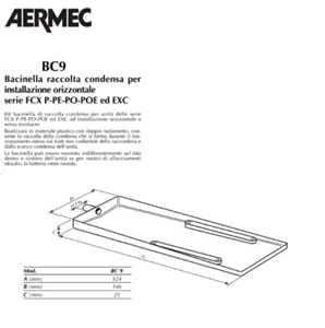 Aermec Bacinella raccolta condensa BC9 - Imagen 1 de 1
