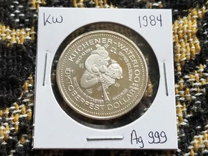 Kitchener Oktoberfest Ontario Canada Trade Dollar 1984 - 999 Ag (XRF Tested) - Picture 1 of 2