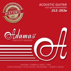 Chitarra Acustica - Corde - Adamas Light Phosphor Bronze 012 - 053 - Foto 1 di 1