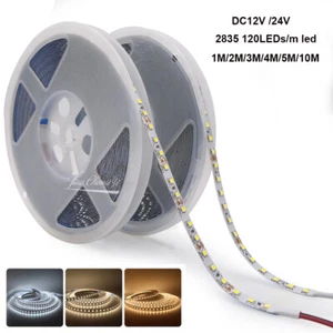 2835 LED light Strip DC24V 12V 120LEDs/m 8mm Width Flexible LED light bar 1M-10M - Picture 1 of 7