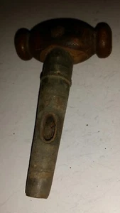 Grifo de barril de cerveza de madera y metal vintage - Imagen 1 de 4