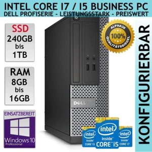 Dell Optiplex 3020 SFF Profi Mini PC Intel Core i7 i5 bis 1TB SSD 16GB Ram Win10 - Bild 1 von 6