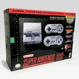 Authentic Super Nintendo Entertainment System Classic Edition SNES Mini - Picture 1 of 3