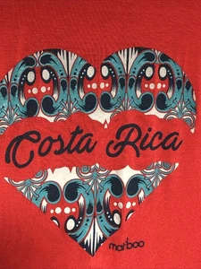 MARBOO Costa Rica rotes Herz Wellen Design 94% Bambus Damen Gr. L - Bild 1 von 4