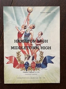 1950 Hamilton High Vs Middletown High School Basketball Program Ohio - Picture 1 of 12
