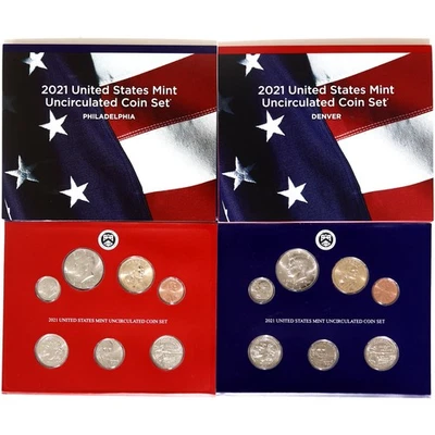 2021 Mint Set Original Plastic 14 BU Coins - Image 1 of 4