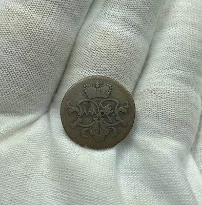 1779-1795 (ND) WURZBURG GERMAN STATES 1/2 PFENNIG COPPER COIN HOLED N251 - Image 1 of 2