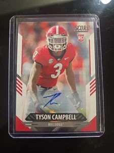 2021 Score - Rookies Tyson Campbell #394 Signatures (AU, RC) Cleveland Browns - Picture 1 of 2