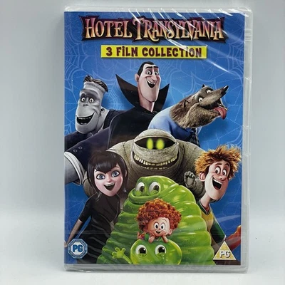 Hotel Transylvania 1,2,3 [DVD]  Three Film Collection • UK R2 • New & Sealed - Image 1 of 4
