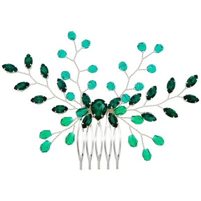  Accessori Per Capelli Da Sposa Pettine Pettini Di Cristallo Decorativi - Immagine 1 di 4