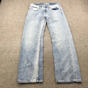 Levis 505 Jeans Boys 18 Reg Straight Red Tab Light Wash Denim Stretch 29x29 - Picture 1 of 9
