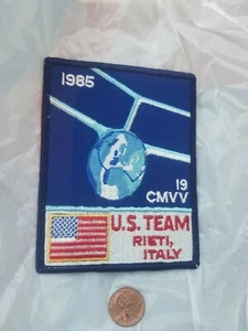 Vintage 1985 19 CMVV U.S. TEAM RIETI, ITALY PATCH - Picture 1 of 2