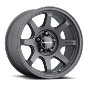 17" Vision Off-Road 351 Flow Satin Black Wheel 17x9 5x5.5 For Dodge Ram Rim 20mm - Picture 1 of 11
