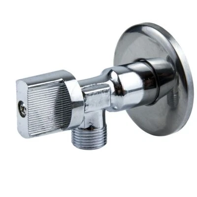 Rubinetto da muro universale valvola a sfera 1/2" 3/8" con rosone 8100 / 59986 - Immagine 1 di 3
