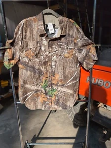 Men's Edge Realtree Camo X-Large Short Sleeve Front Pockets NWT - Picture 1 of 9