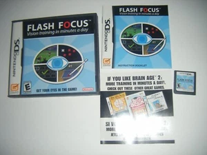 Flash Focus: Vision Training in Minutes a Day (Nintendo DS) Lite 3DS COMPLETE - Picture 1 of 1