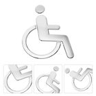 Wandaufkleber Toilette Rollstuhl Duschtür Behinderten einfach