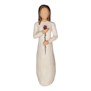 Willow Tree Demdaco - Love Red Rose Figurine by Susan Lordi 2003 - 9" SIGNED - Picture 1 of 11
