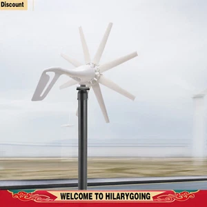 Wind Turbine Generator Kit 600W 12V with 8 Blade for Home Use Marine RV Terrace - Picture 1 of 17