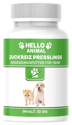 HELLO ANIMAL HelloAnimal JUCKREIZ Presslinge für Hunde & Katzen schnelle SOFORTHILFE kratzen