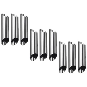 9PCS Cake Tube Roller Molds Cream Horn Molds Puff Pastry Form Cannoli Tubes - Picture 1 of 12