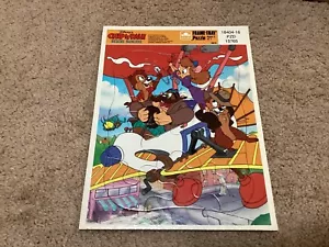 Vintage Walt Disney Chip N Dale Rescue Rangers Golden Frame Tray Puzzle 12 Piece - Picture 1 of 1