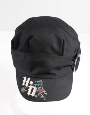 Gorra Harley Davidson Cadet para mujer talla L rosas negras con bandas deletreadas Foto 1 de 4