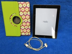 Apple iPad 2nd Gen 16GB WiFi 9.7in Silver A1395 cable case Bundle Works Great! - Picture 1 of 13