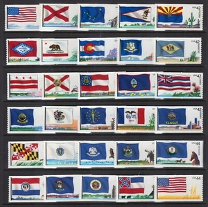 US 2008-09 NH Flags of Our Nation 4273-4302 Parts 1 2 3 SINGLES - Free Ship USA - Picture 1 of 4
