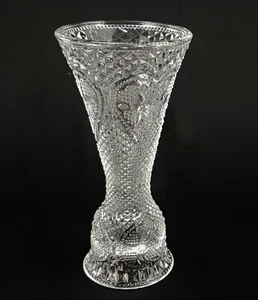 Vintage Avon Hearts and Diamonds Clear Convertible Vase & Candle Holder  7" - Picture 1 of 12