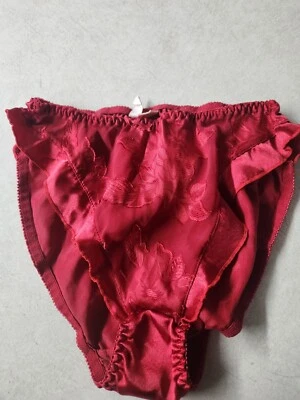 Vintage Delicates Satin Chiffon Bikini Panties M/6 - Image 1 of 4