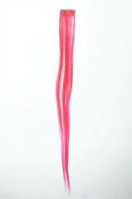 1 Clip-In Extension Strähne Haarverlängerung glatt 45cm Ombre zweifarbig Rot - Bild 1 von 3