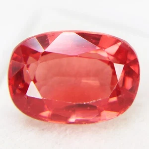 Natural Morganite Orange Pink Color 6.20 Ct Eye Clean Cushion Cut Loose Gemstone - Picture 1 of 4
