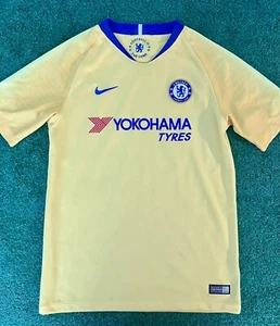 CHELSEA NIKE 2018/2019 YELLOW AWAY FOOTBALL SOCCER SHIRT JERSEY Youth Size XL - Picture 1 of 6