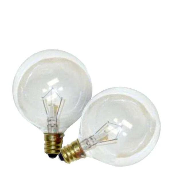 SATCO S3727 2-Pack 25W Clear G16.5 25 Watt Light Bulb E12 Base Incandescnt - Image 1 of 1