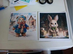2X HOJAS BRILLANTES PARA ÁLBUM DE RECORTES/TARJETA DE DISEÑO NUEVAS 15X15 CM (Z45) - Imagen 1 de 1