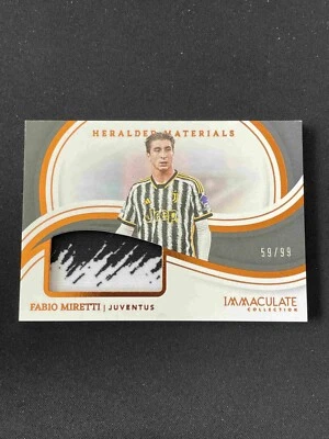 Fabio Miretti 2023-24 Panini Immaculate Collection Heralded Materials /99 #HM-FM - Image 1 of 2